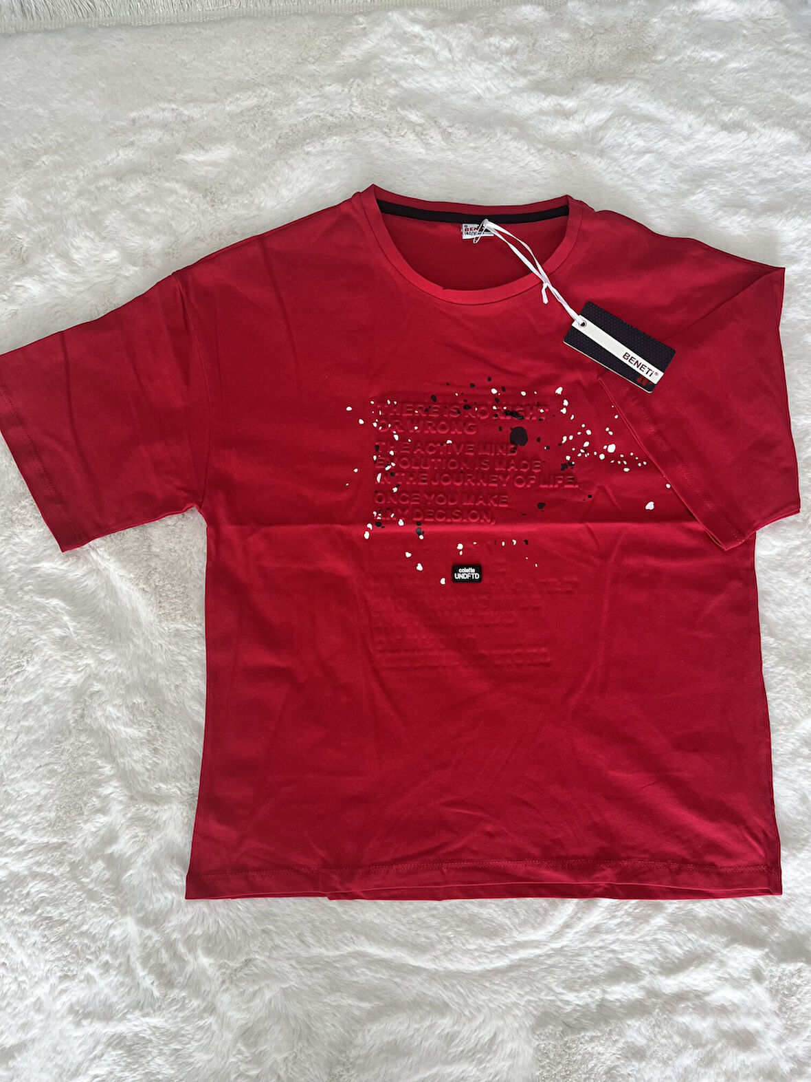 Kabartma Yazılı Tişört