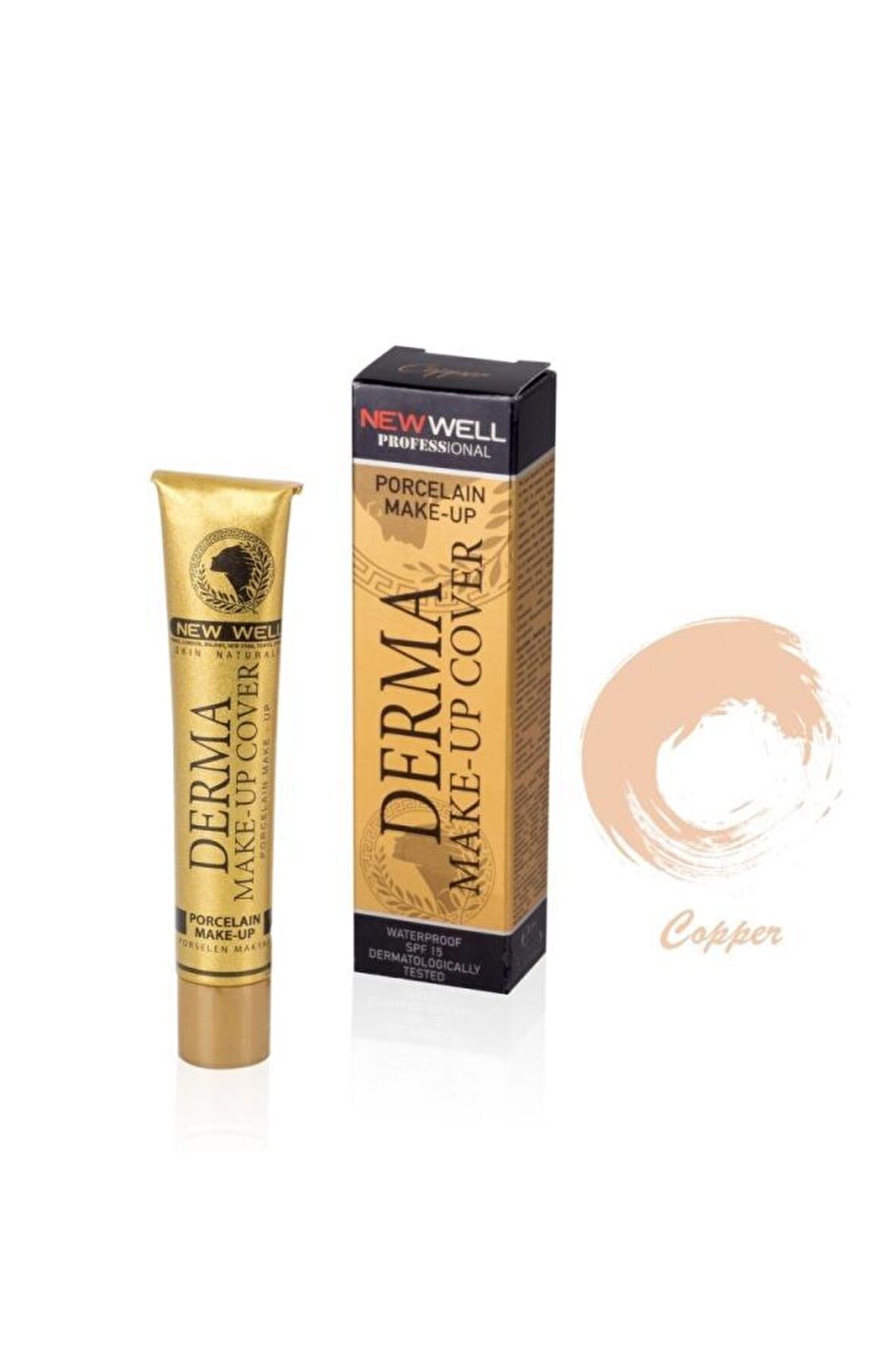 New Well Derma Make-up Cover Porselen Kapatıcı Fond.COPPER