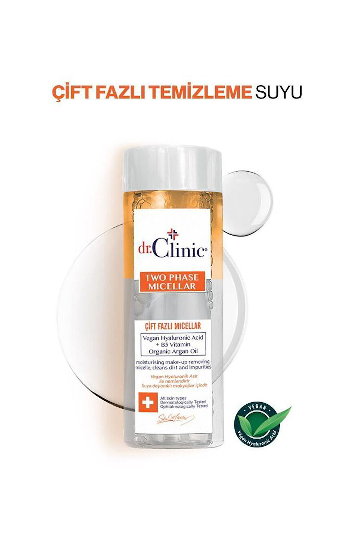 Dr. Clinic Çift Fazlı Micelar Temizleme Suyu 150 ml