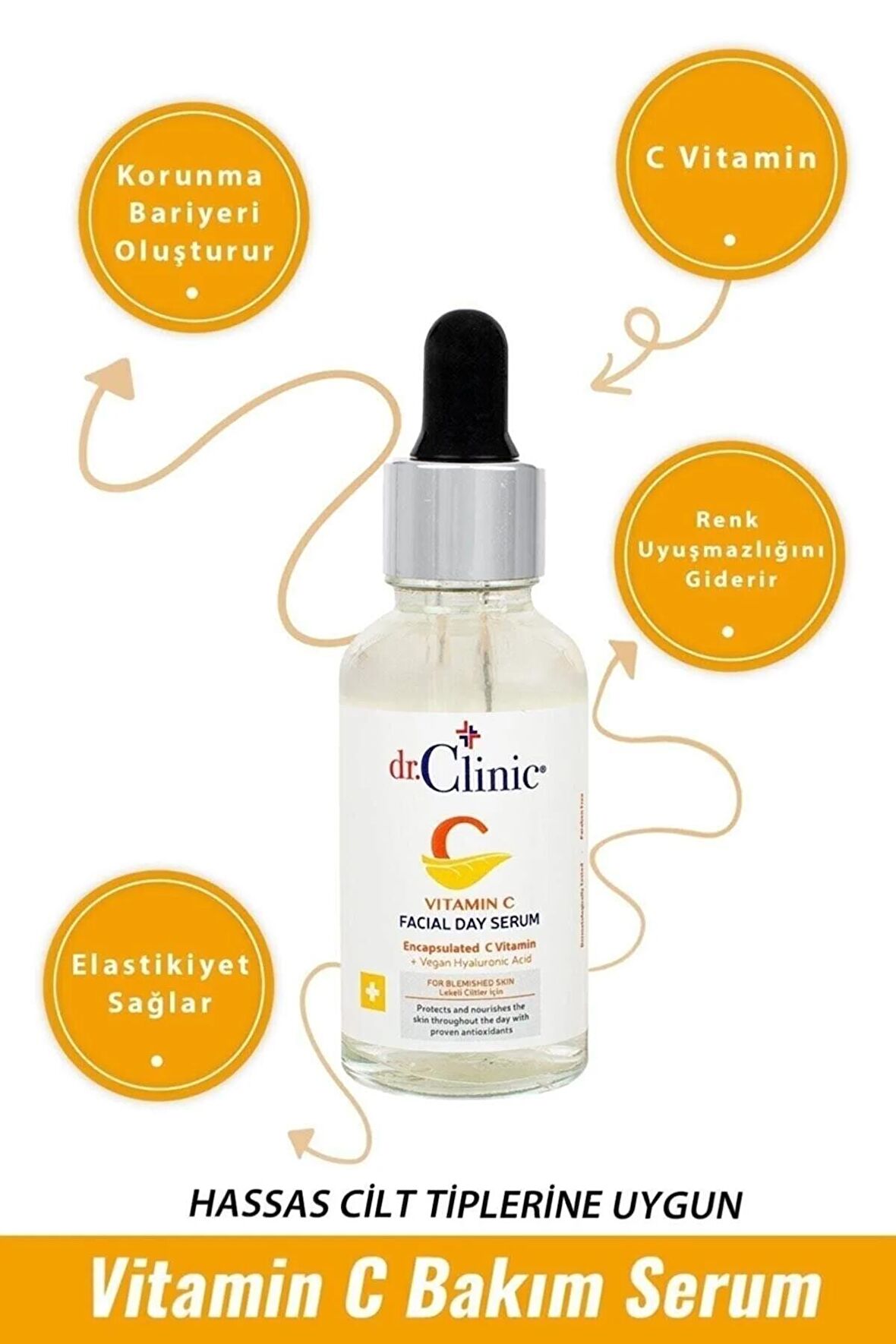 Lekeli Ciltler Için C Vitamini Serumu 30 ml