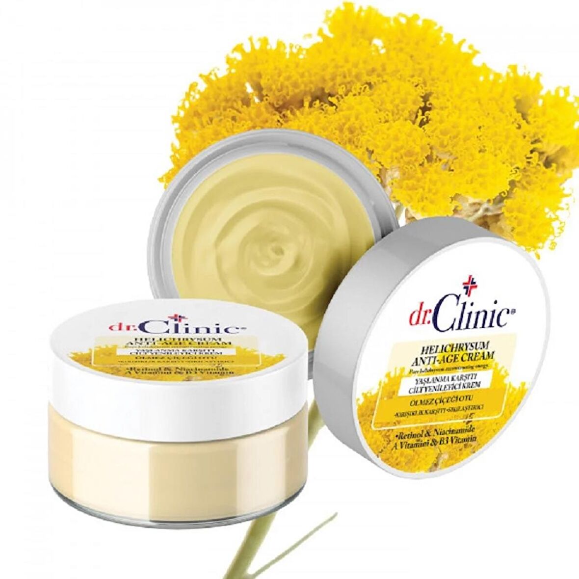 Dr.Clinic Ölmez Çiçeği Otu HELİCHRYSUM Cilt Yenileyici Krem 50 ml