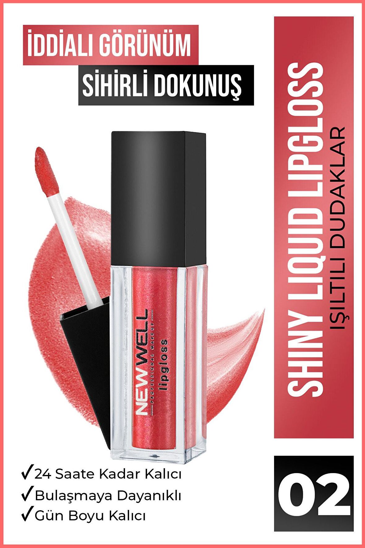 New Well Shiny Liquid Lipstick - 02