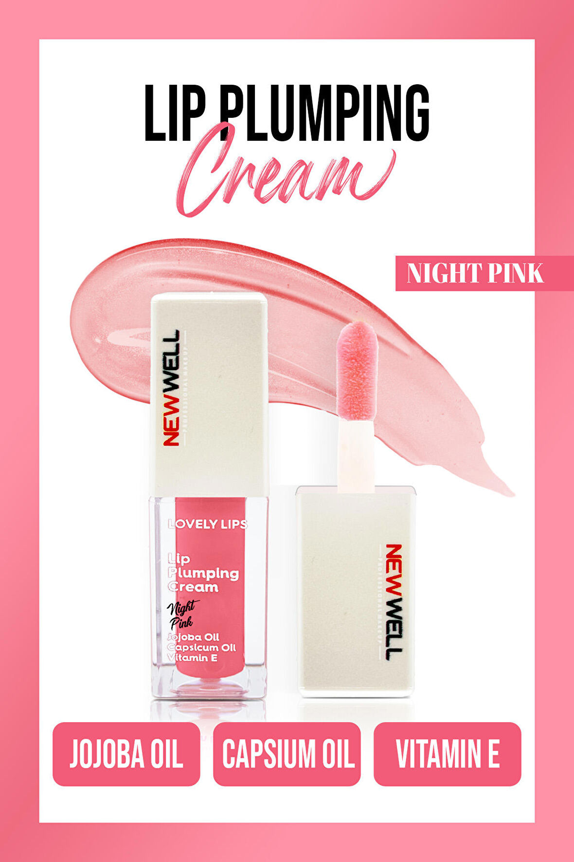 Lip Plumping Cream Night Pink  Dudak Dolgunlaştırıcı Krem 5 ML