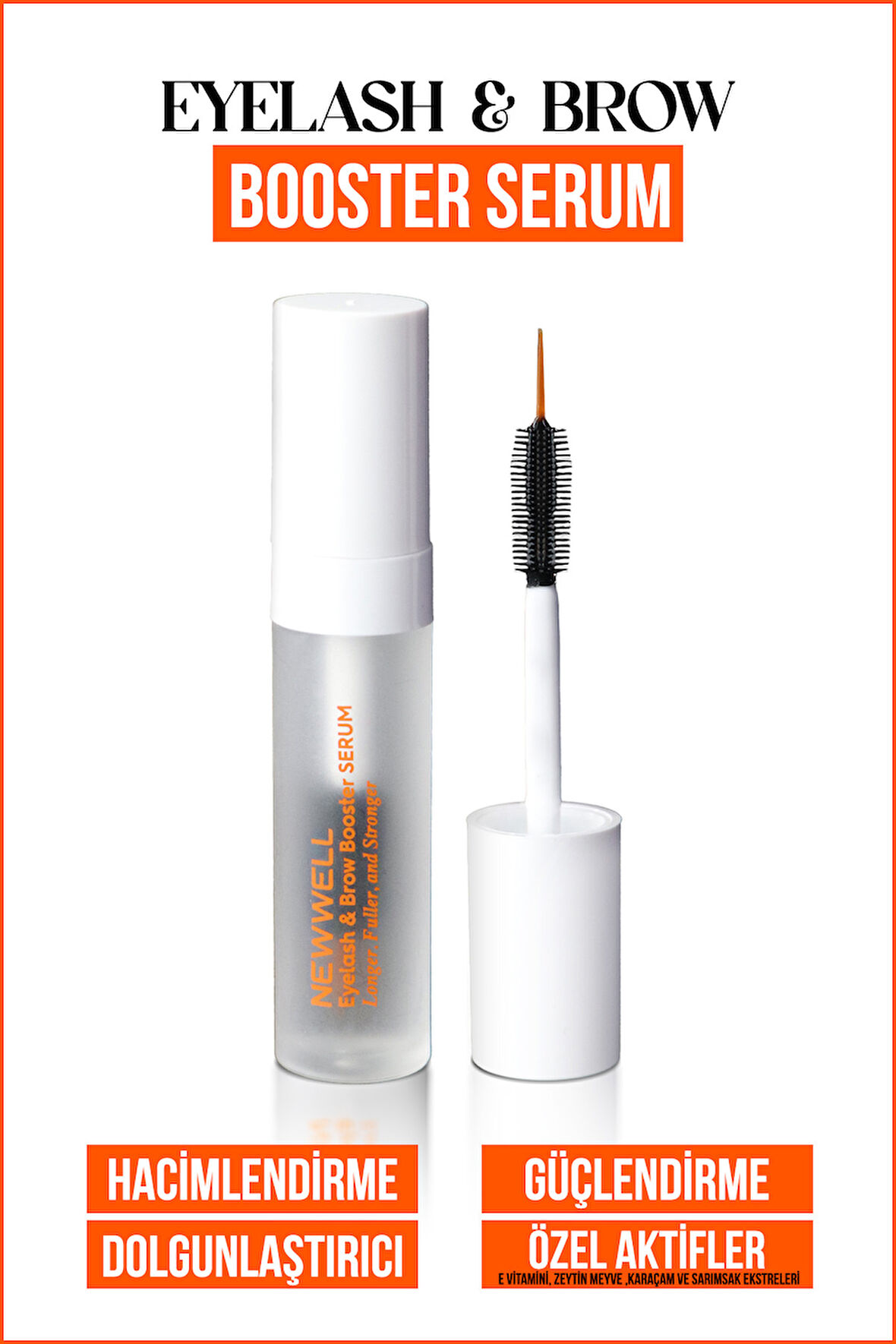 Eyelash&Brow Booster SerumKaş ve Kirpik Serumu Güçlendirme Etkili 4.5GR