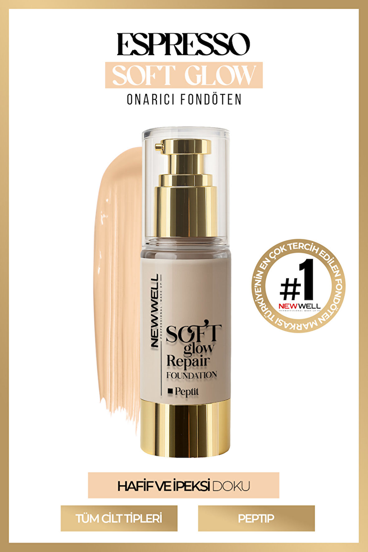 Espresso Soft Glow Repair Foundation   Yumuşak Işıltılı Onarıcı Fondöten 30 ML