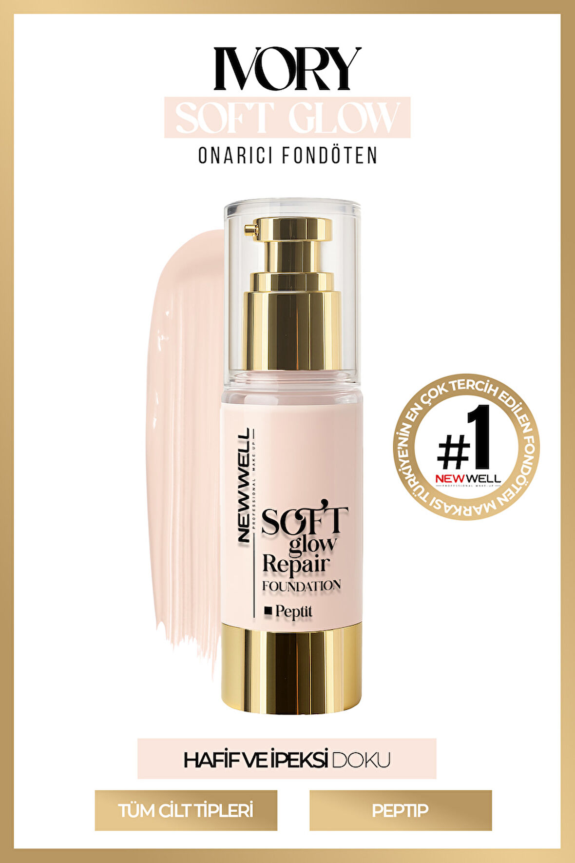 Ivory Soft Glow Repair Foundation  Yumuşak Işıltılı Onarıcı Fondöten 30 ML