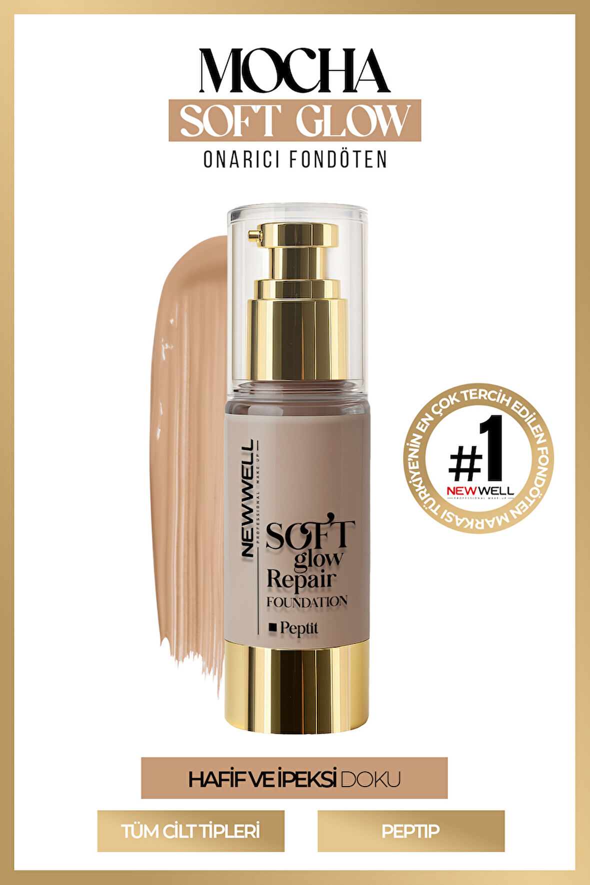 Mocha Soft Glow Repair Foundation  Yumuşak Işıltılı Onarıcı Fondöten 30 ML
