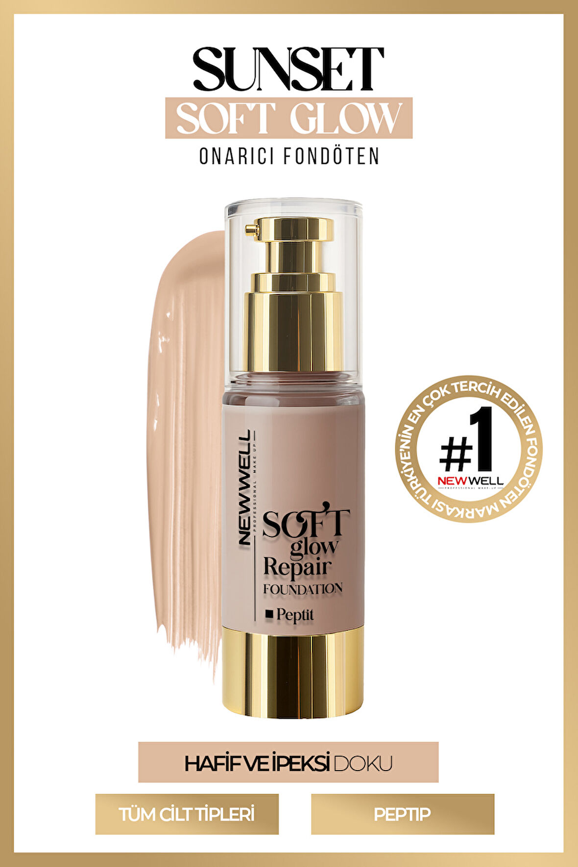 Sunset Soft Glow Repair Foundation  Yumuşak Işıltılı Onarıcı Fondöten 30 ML