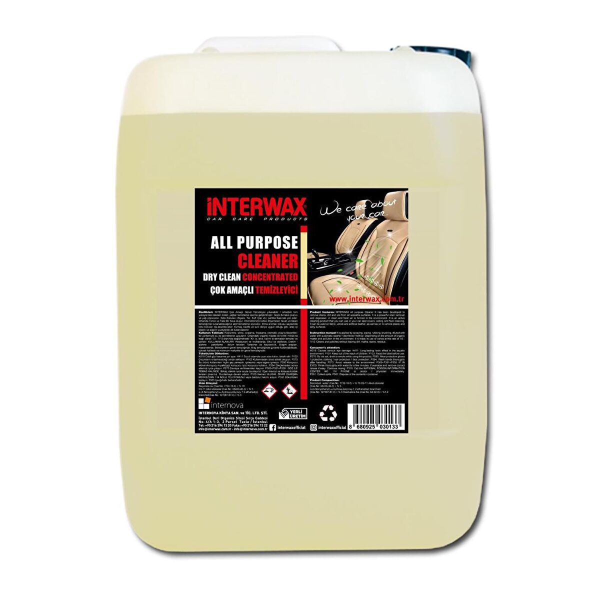 INTERWAX KONSANTRE GENEL DETAY VE DÖŞEME TEMİZLEYİCİ 25 KG