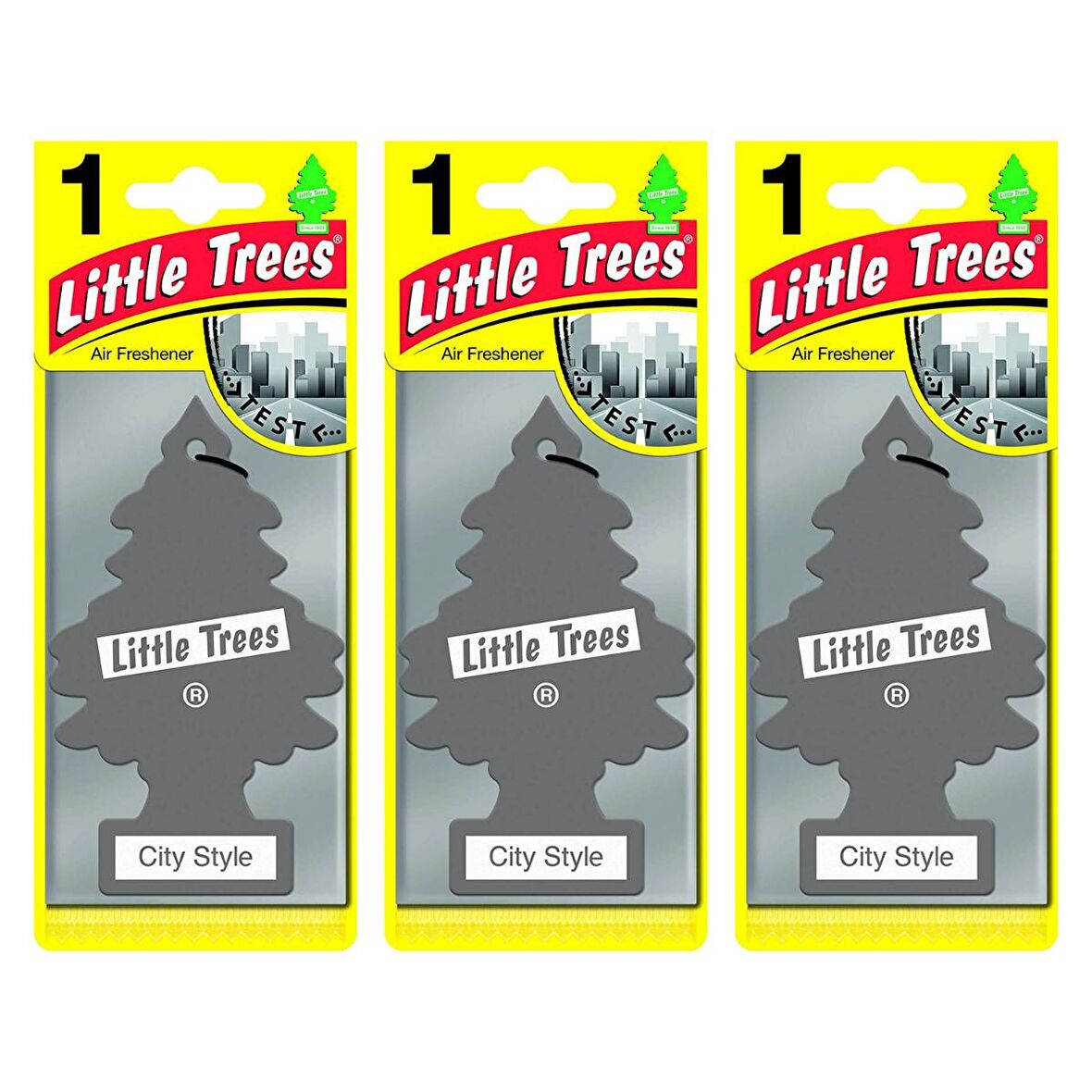 Little Trees 3'lü City Style Baharat ve Odun Aromalı Asma Oto Kok