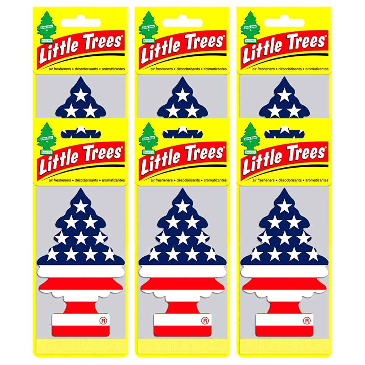 Little Trees Amerikan Bayraklı Vanilla Pride Oto Kokusu 6 Adet