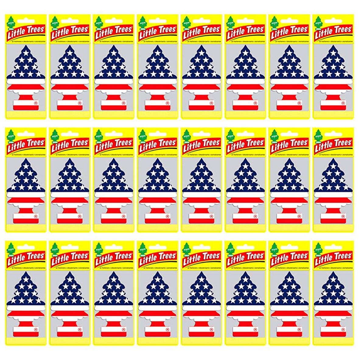 Little Trees Amerikan Bayraklı Vanilla Pride Oto Kokusu 24 Adet