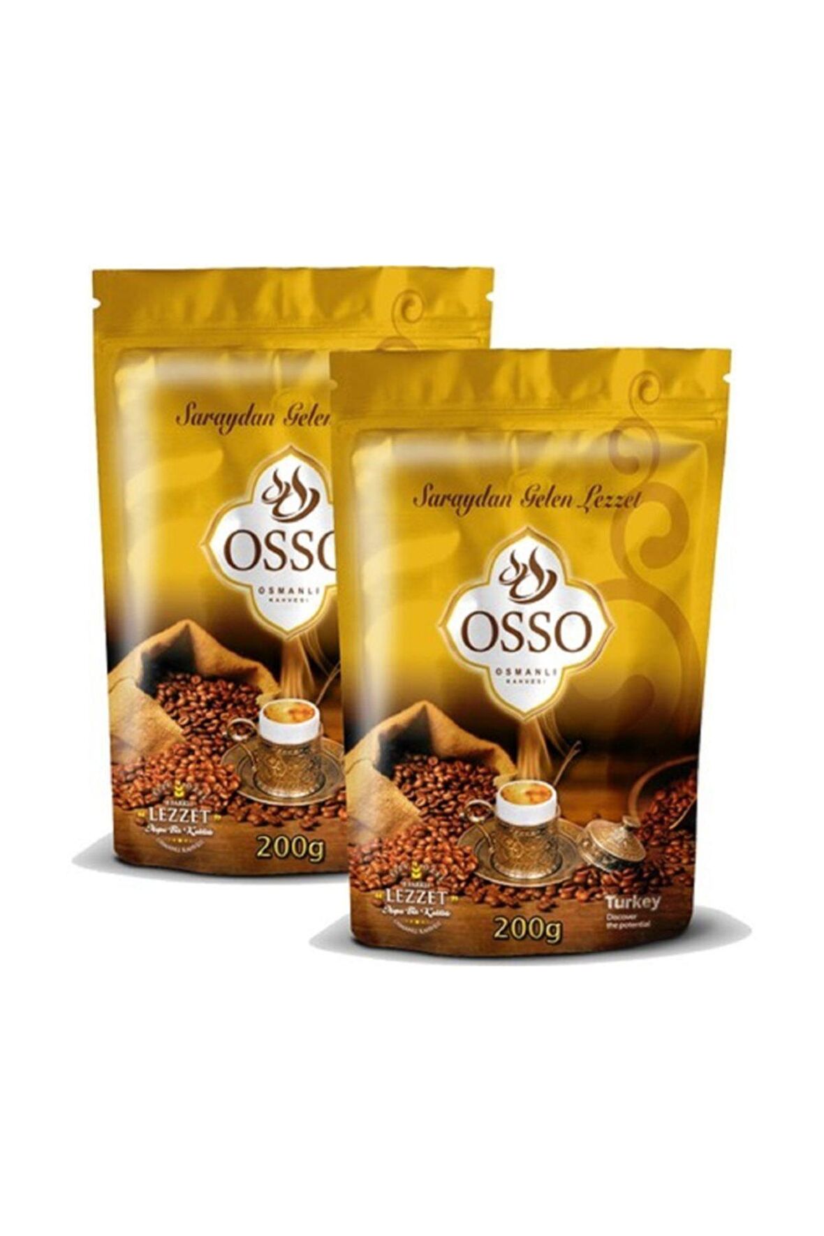 Osso Aromalı Öğütülmüş Osmanlı Türk Kahvesi 2x200 gr 