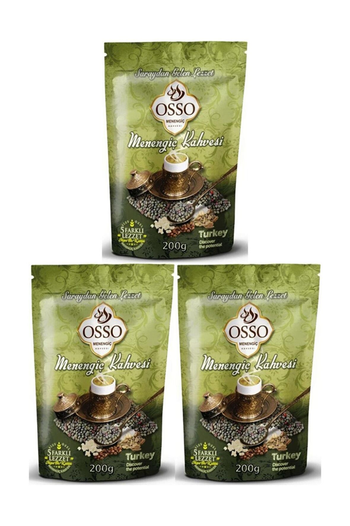 Osso Menengiç Öğütülmüş Türk Kahvesi 3x200 gr 