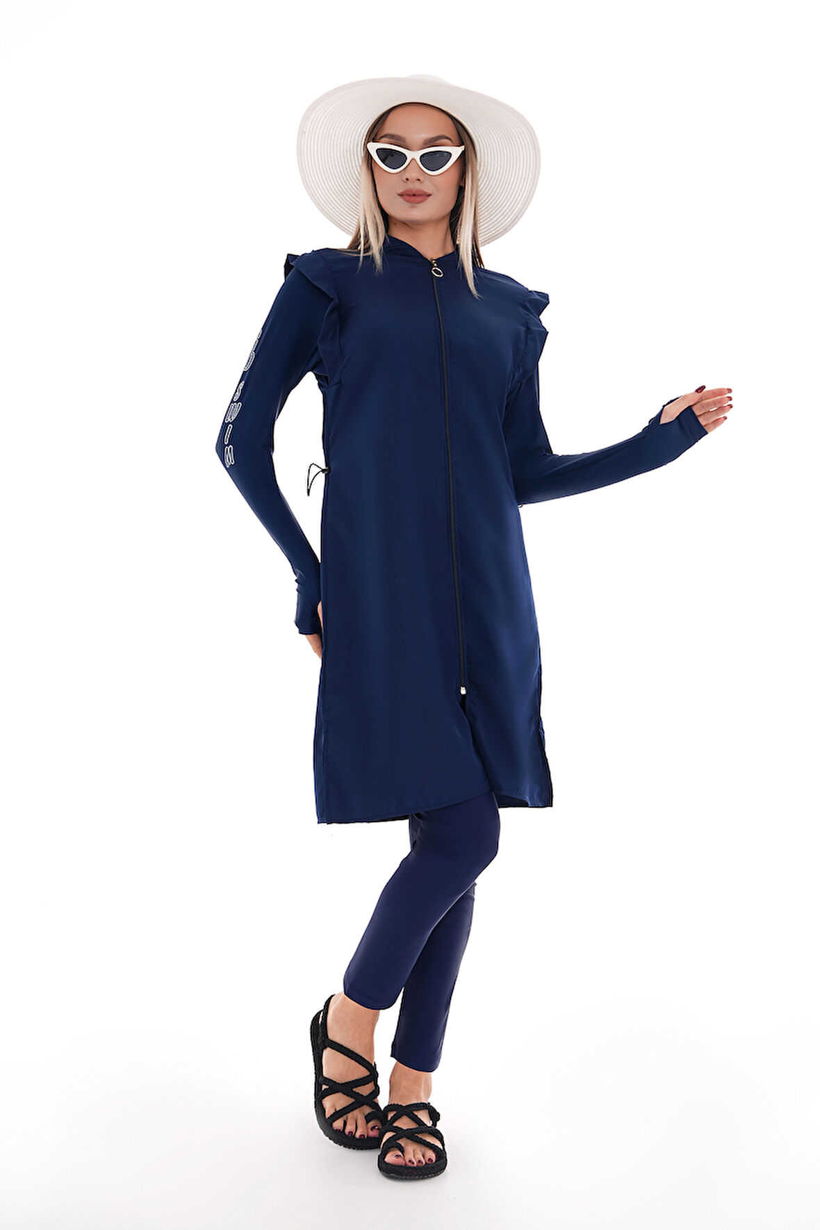 Tam Kapalı Tesettür Mayo 2511 Bahar Lacivert | XL