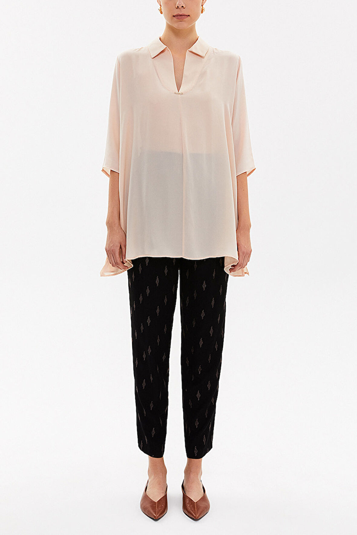 Bej Bol kesim gömlek 19696 | 44