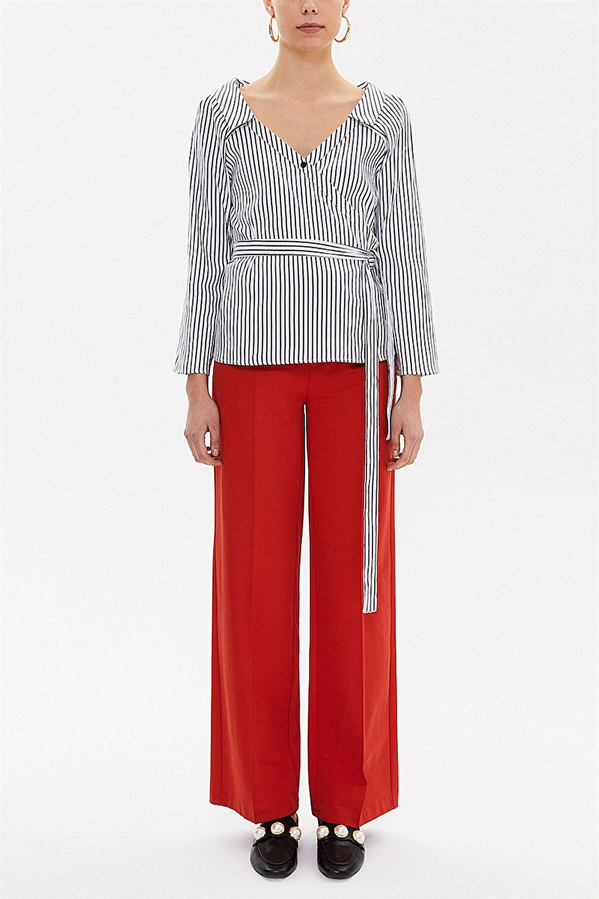 Siyah Anvelop kapama poplin gömlek 10674 | 40