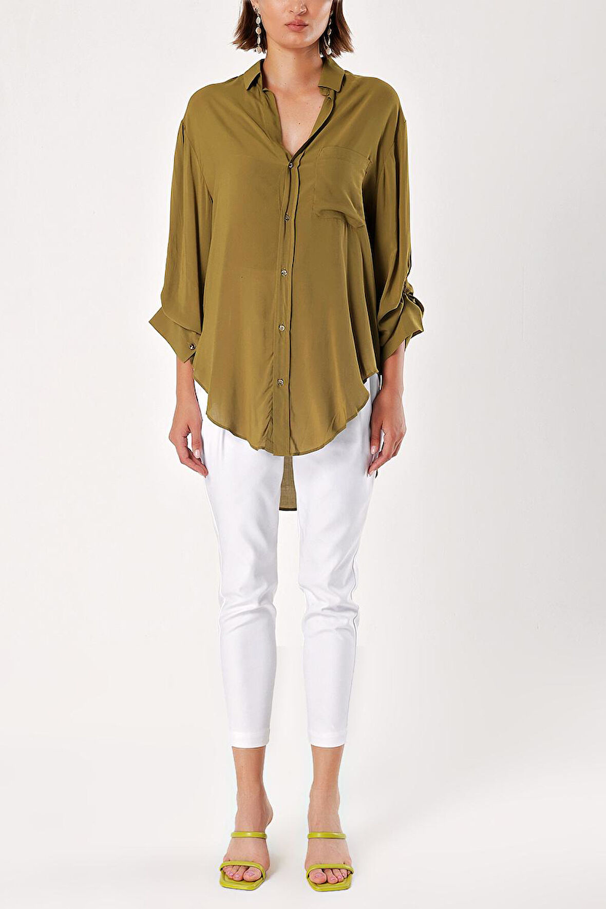 Badem Bol kesim gömlek10681 | 42