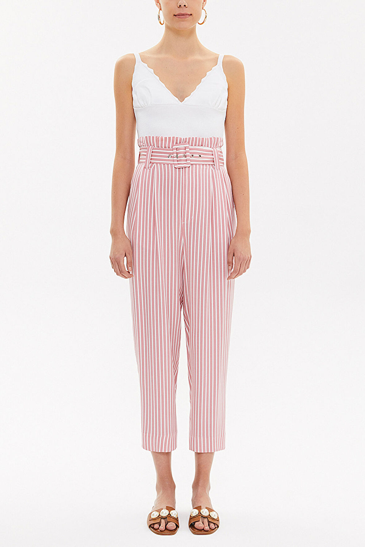 Kırmızı Kemerli pantolon 41351 | 46