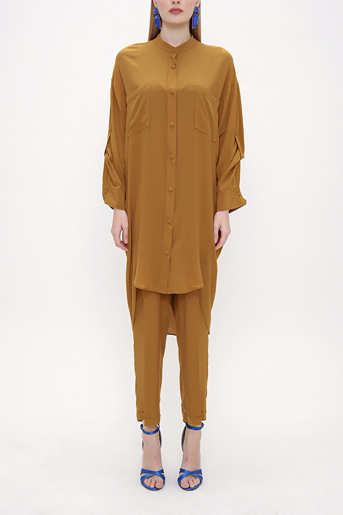 Hardal Bol kesim gömlek 10807 | 40