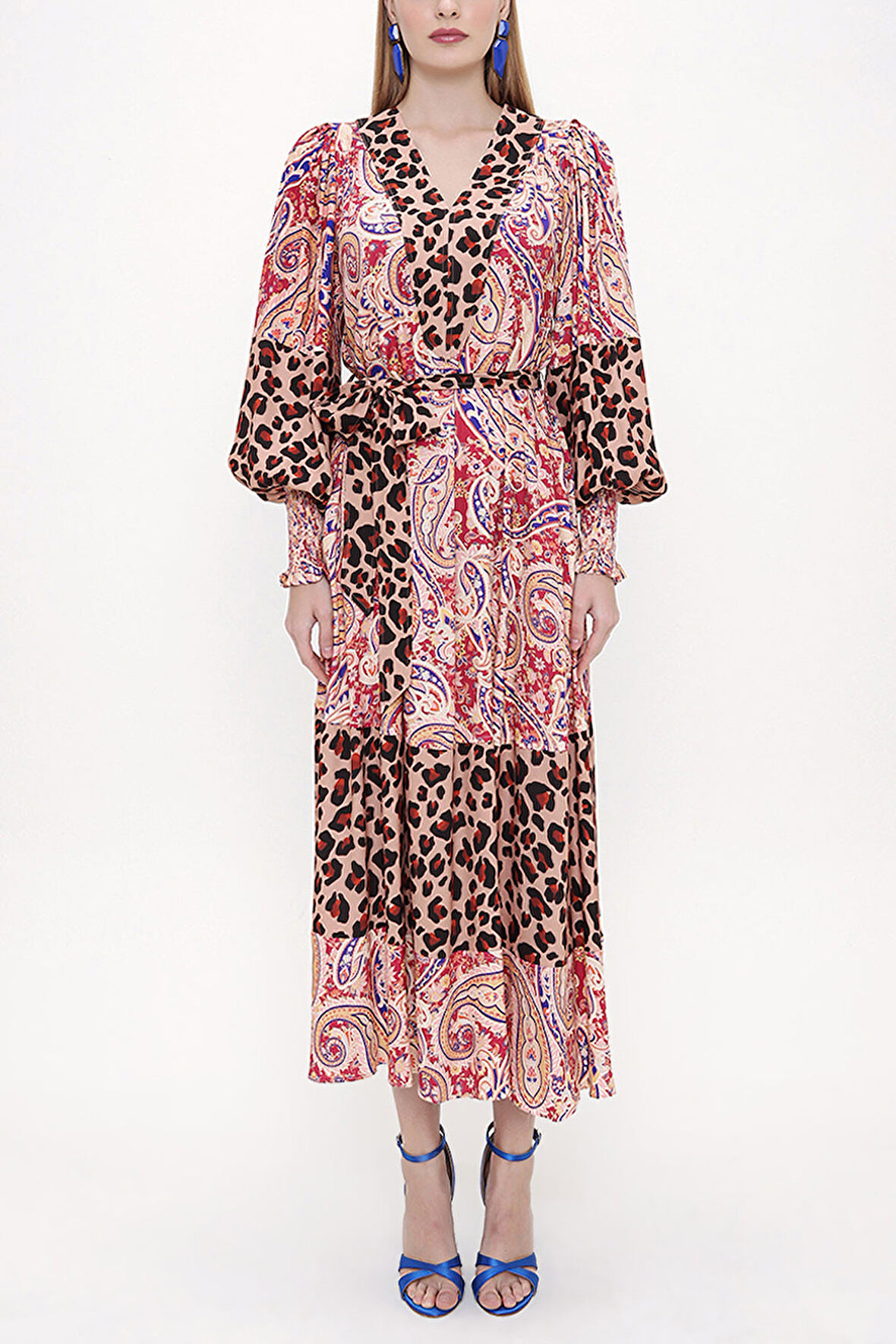 Desenli Desenli elbise 93840 | 38