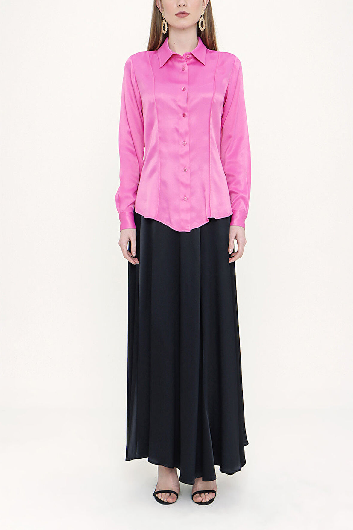 Pembe Dar kesim gömlek 10760 | L