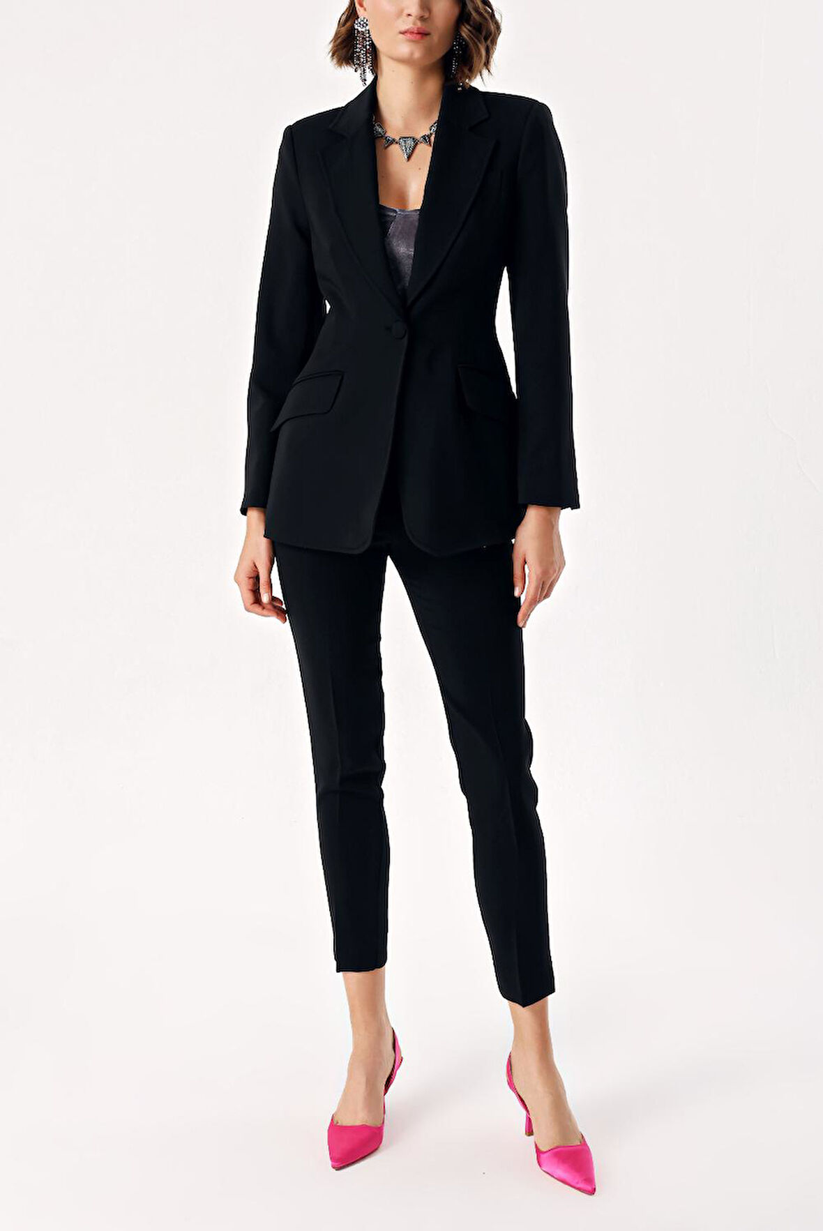 Siyah Klasik blazer ceket 61171 | M