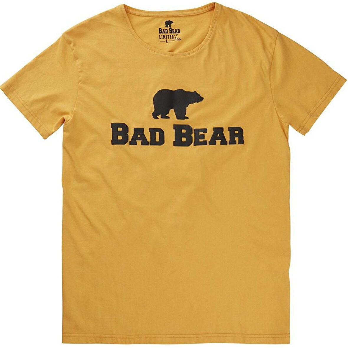 Bear Tee T-Shirt Hardal Logo Baskılı Erkek Tişört 