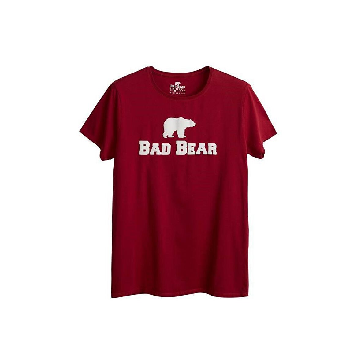 Bear Tee KS T-Shirt Lava Kırmızı Logo Baskılı King Size Erkek Tişört 