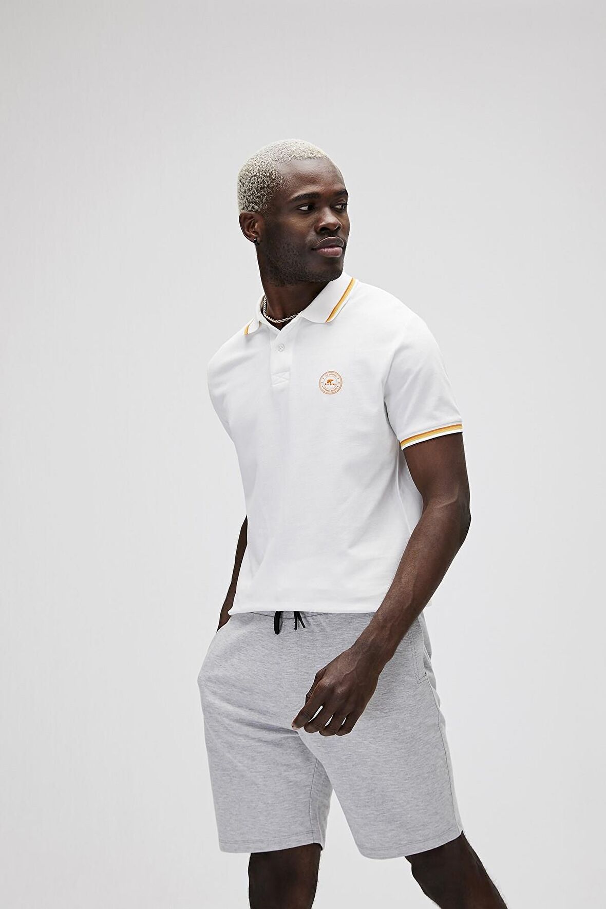 Groove Off-White Beyaz Polo Yaka Erkek T-Shirt