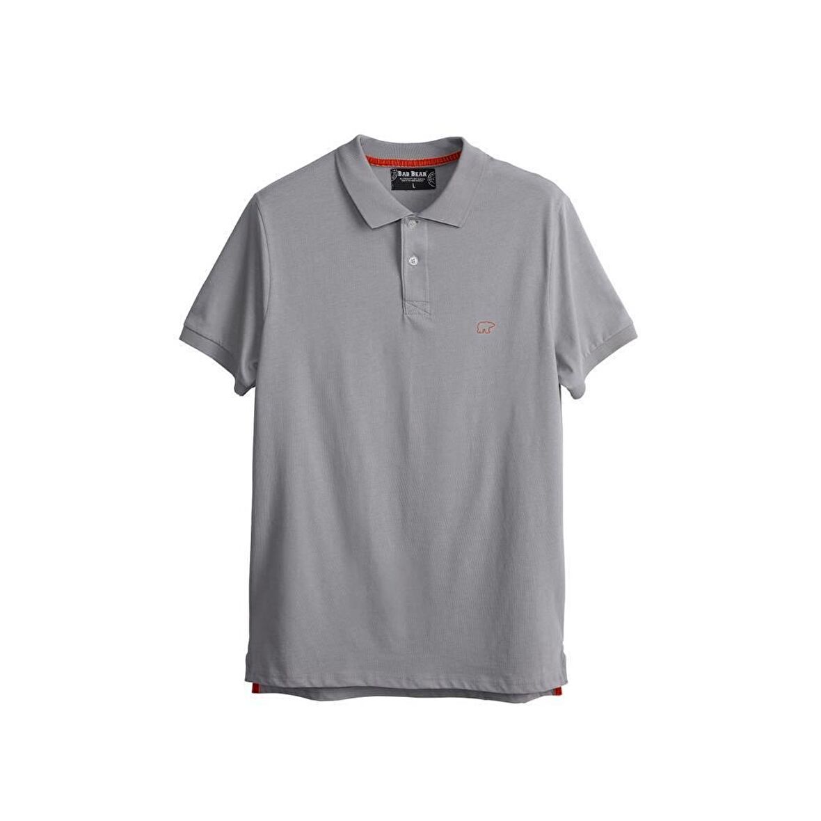 Pure Duman Gri Polo Yaka Erkek T-Shirt