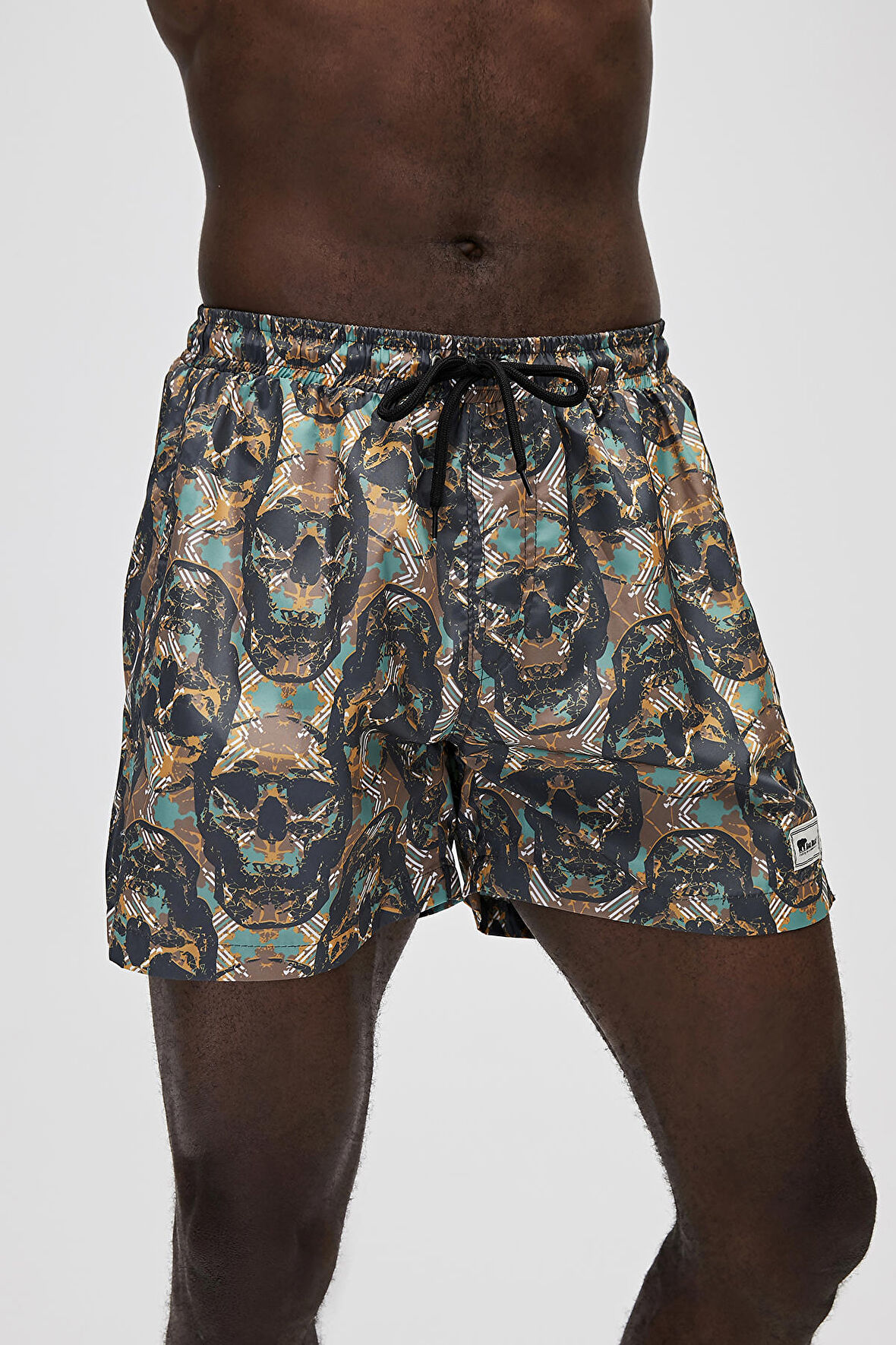Bad Bear Skullex Erkek Haki Deniz Şort