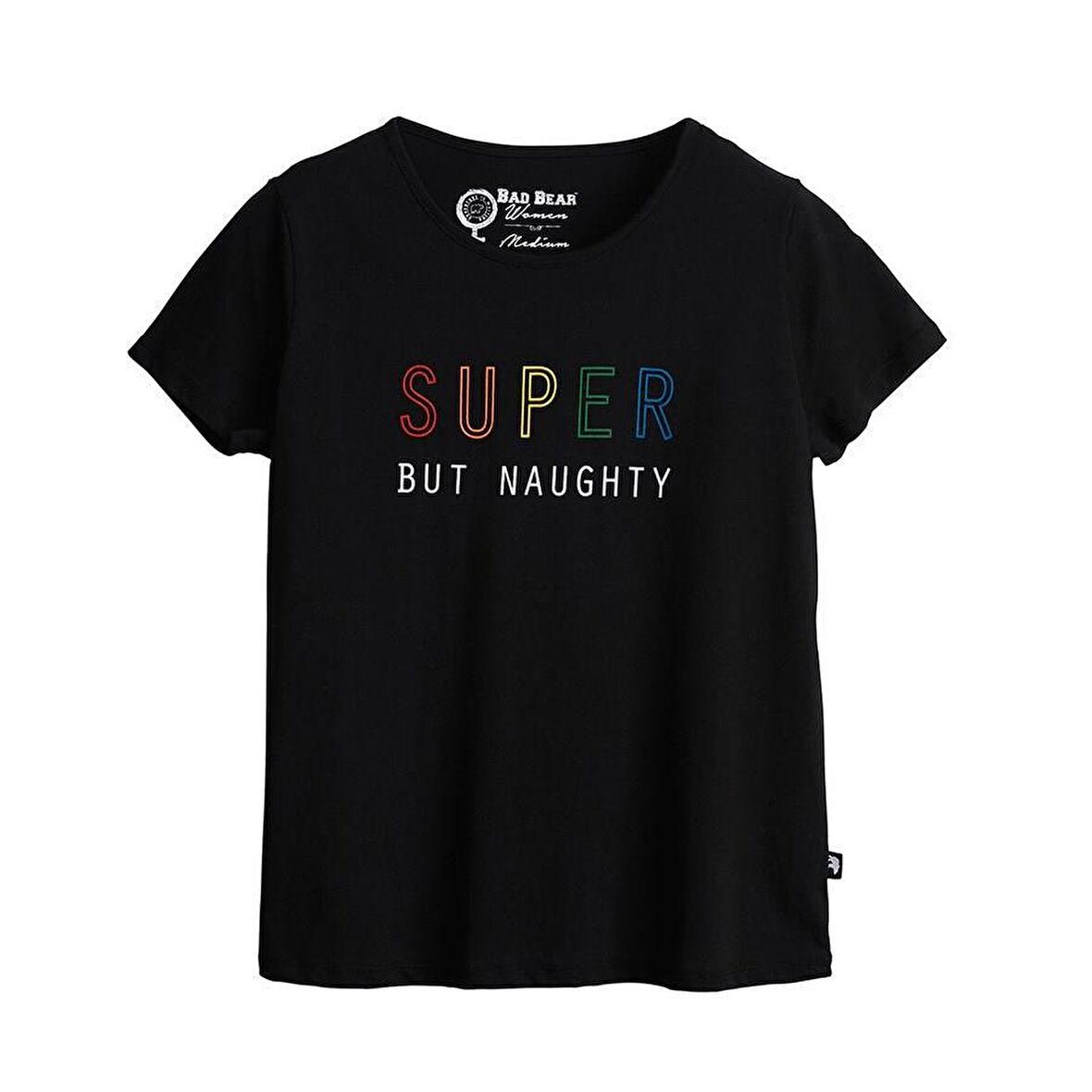 Bad Bear Kadın Siyah Tişört Super Tee