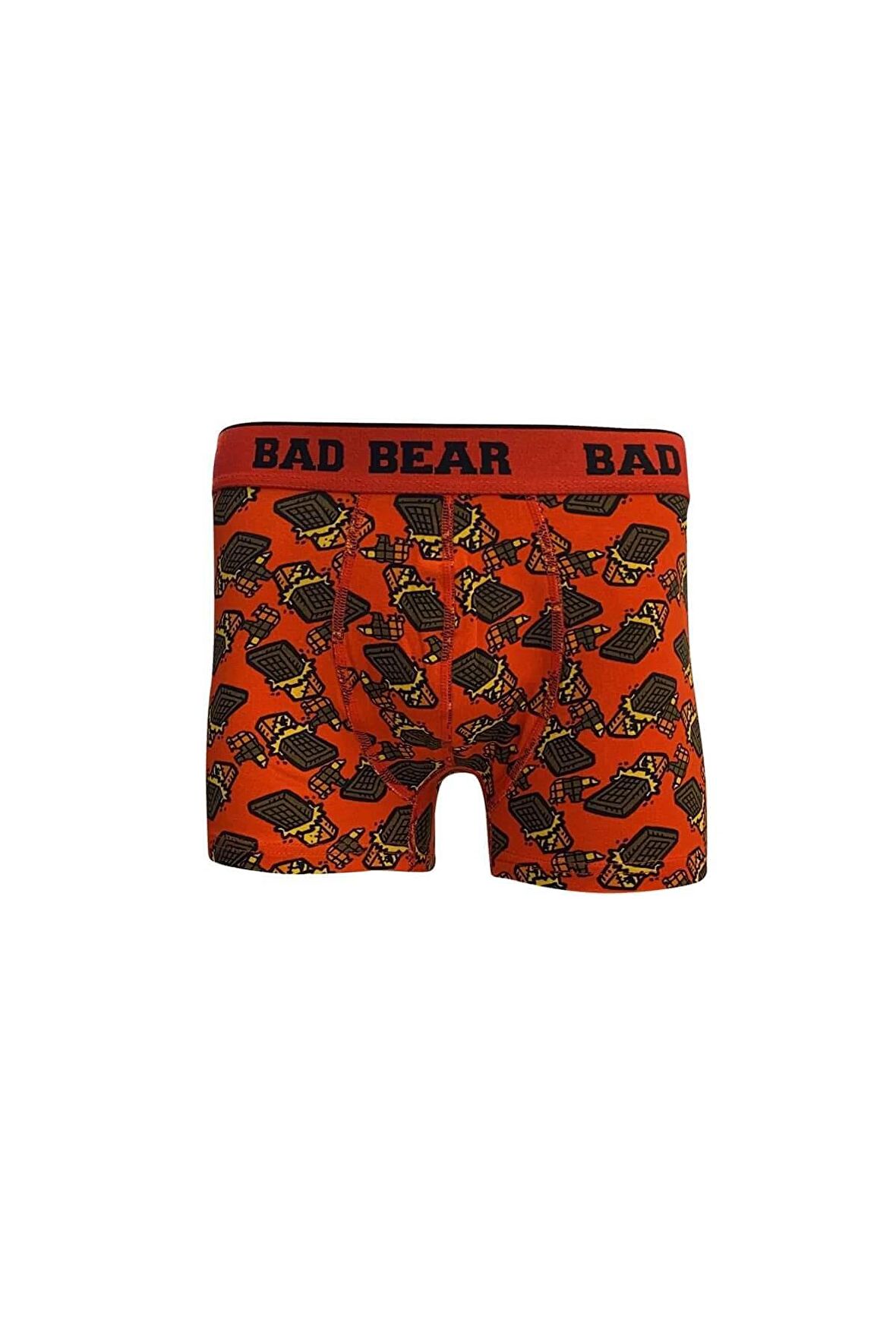 Chocolate Crimson Red Kırmızı Çikolata Desenli Erkek Boxer