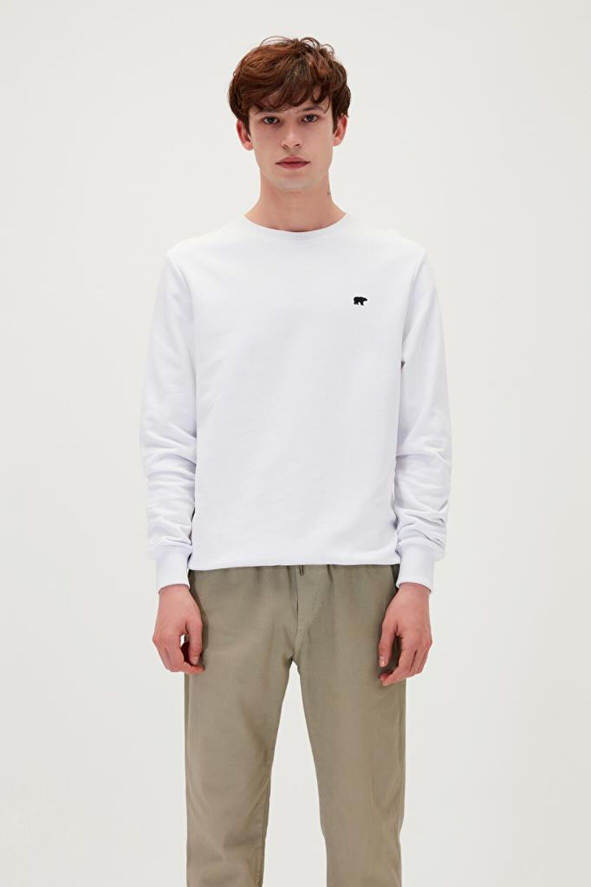 Bad Bear PRESAGE Erkek Sweatshirt 20.02.12.012 BEYAZ-L