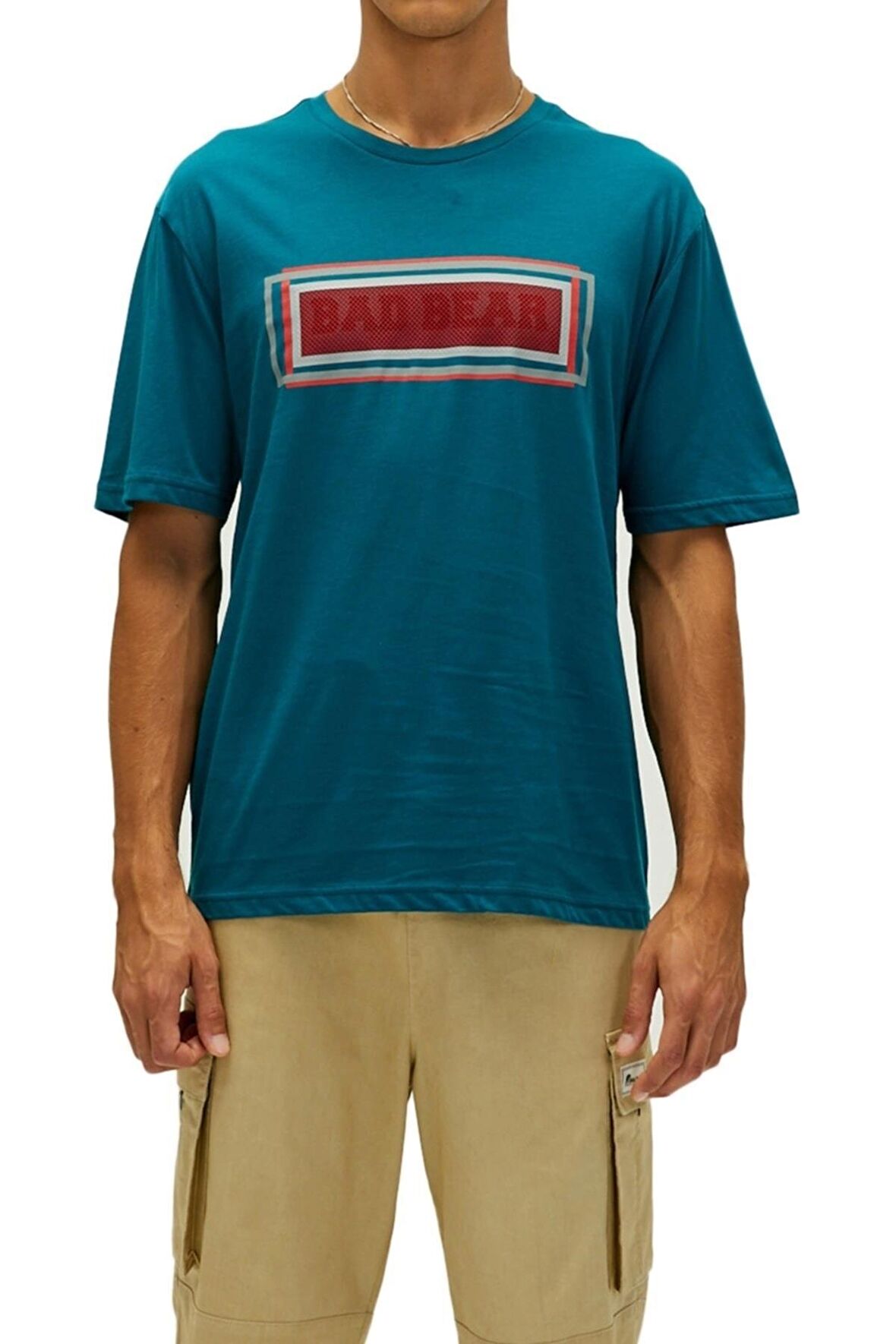 Bad Bear Erkek Petrol Tişört Mesh t-shirt