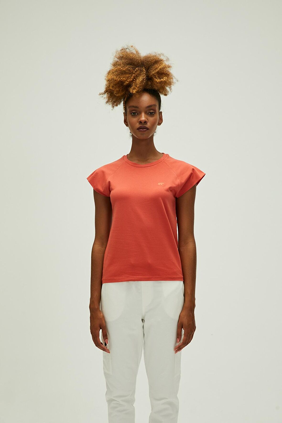 Mudra T-Shirt Ginger Tarçın Basic Kadın Tişört