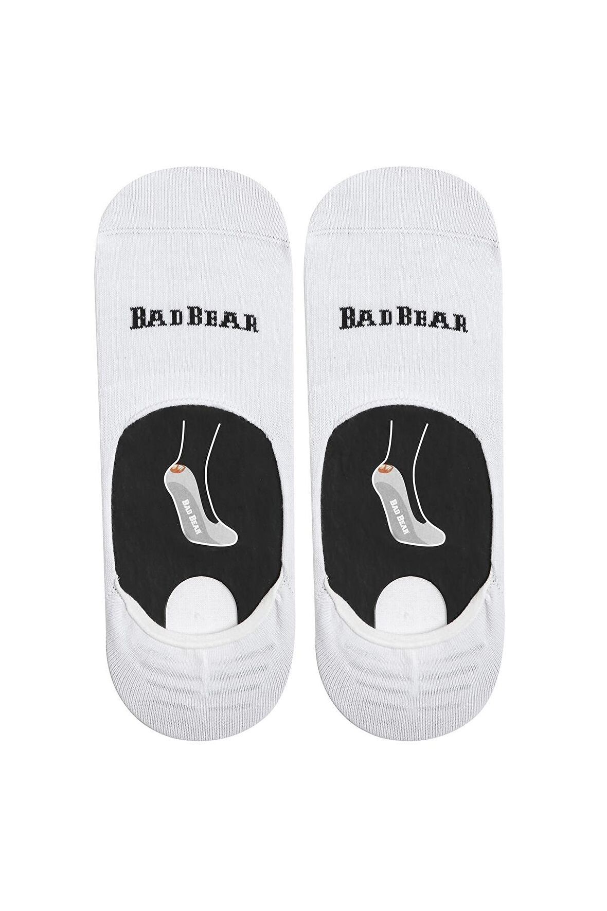 Bad Bear Beyaz Unisex Çorap CORE ZERO