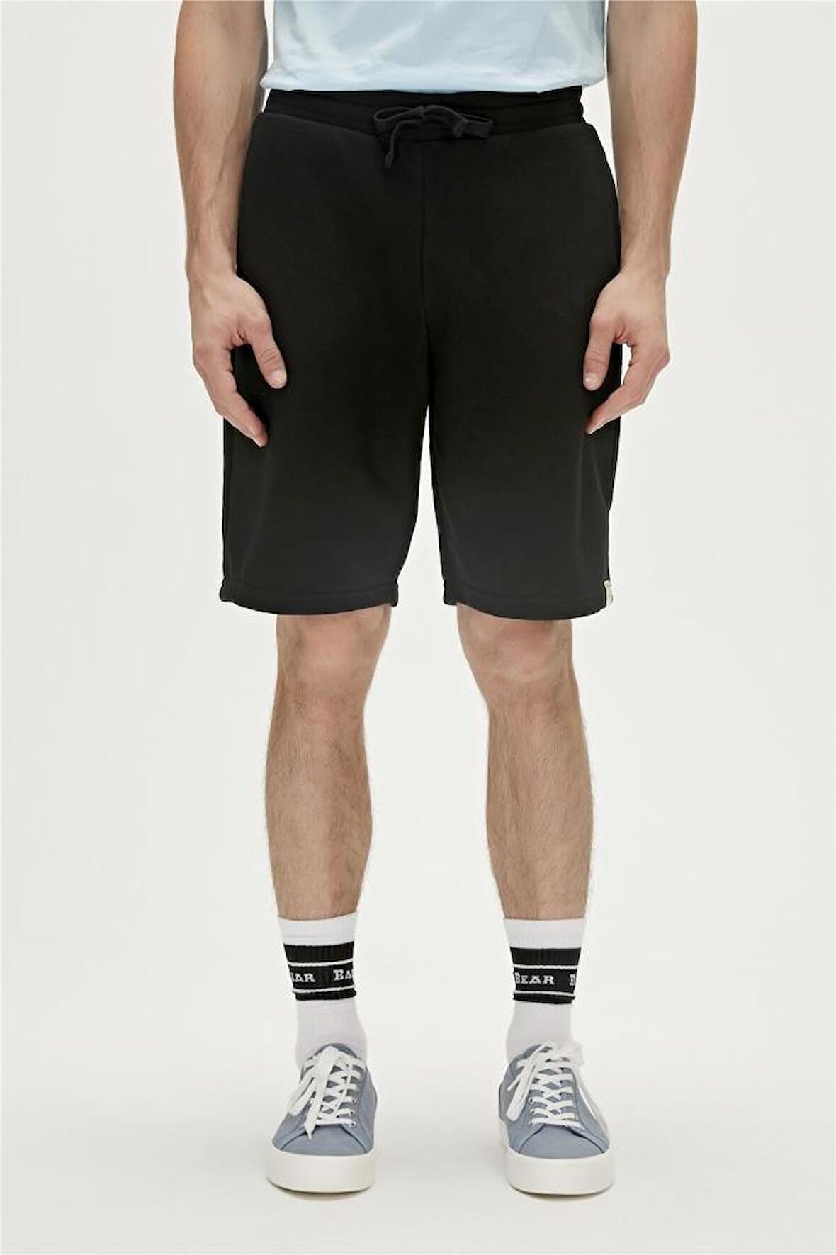 Re-Axel Recycle SweatShorts Siyah Erkek Şort