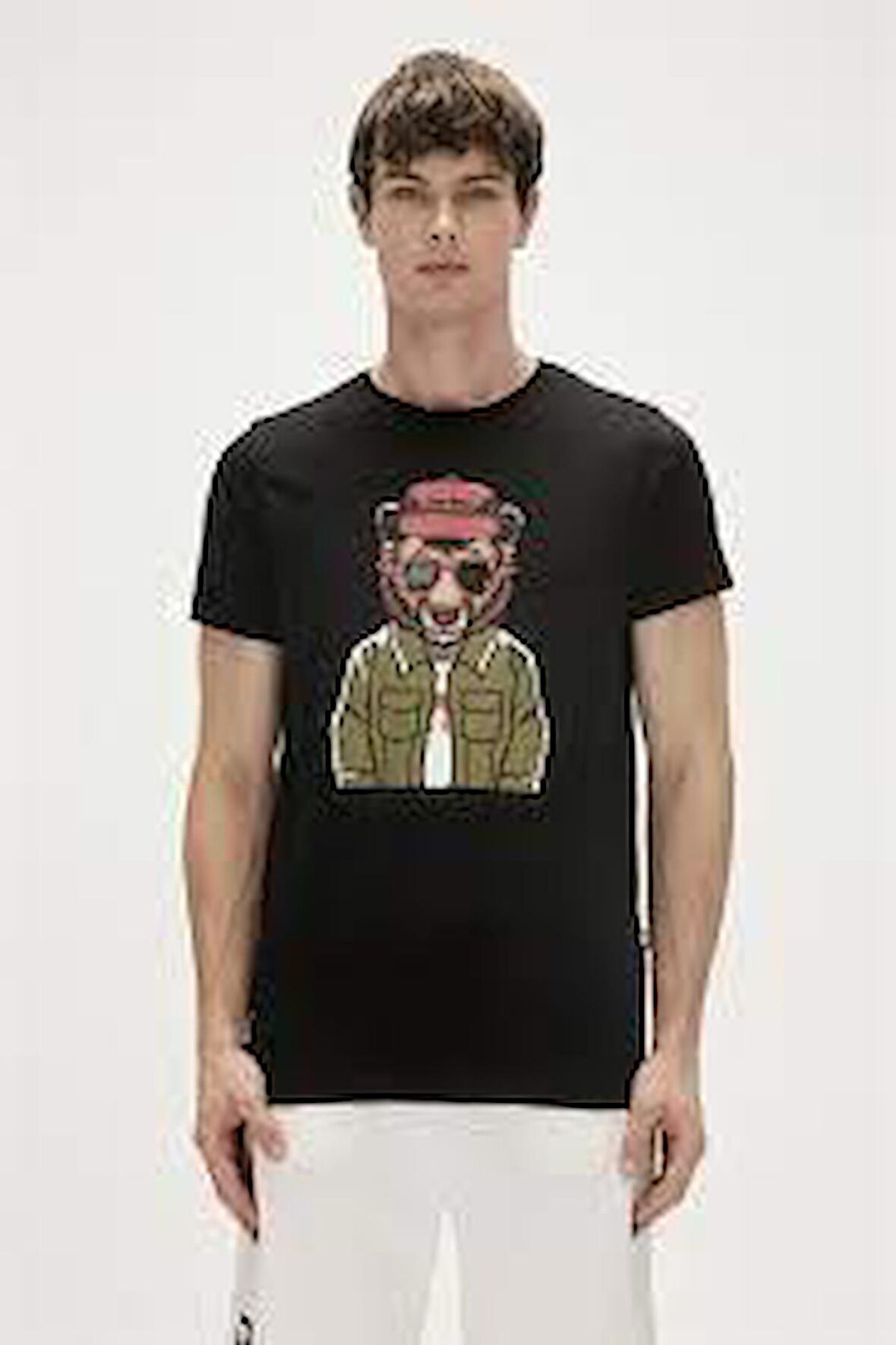 Bad Bear Baskılı Siyah Erkek T-Shirt 23.01.07.009_GOOD GAME T-SHIRT