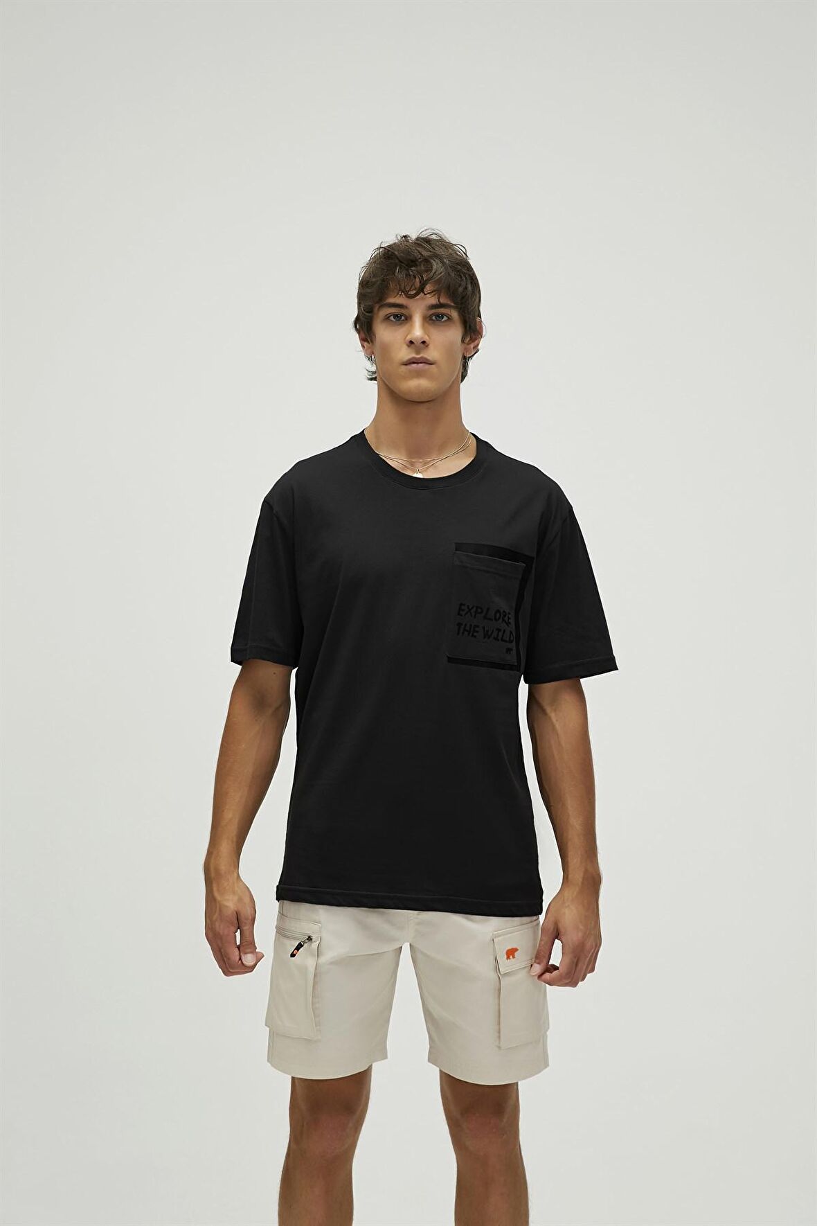 Bad Bear Baskılı Siyah Erkek T-Shirt 22.01.07.044_EXPLORE T-SHIRT