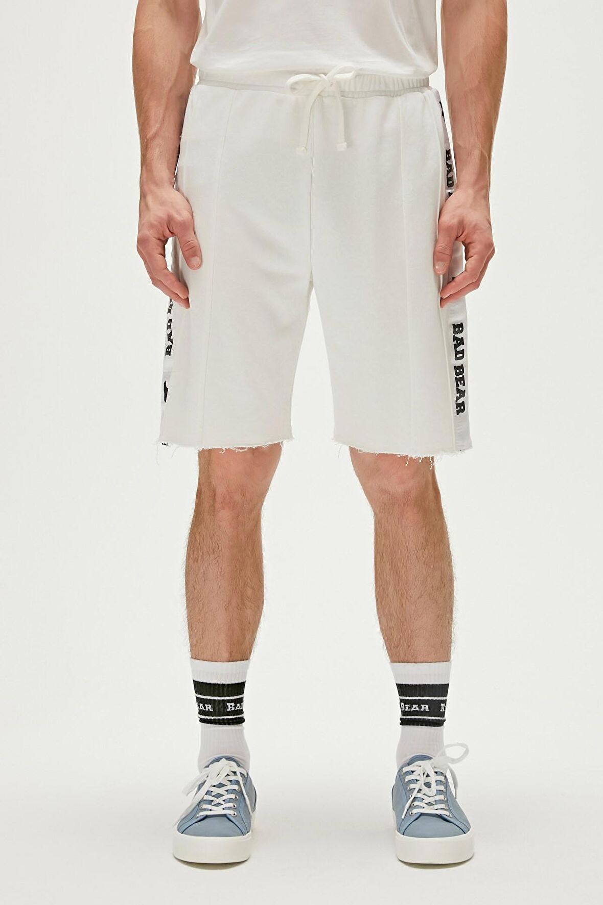 Kai SweatShorts Off-White Beyaz Baskılı Erkek Şort