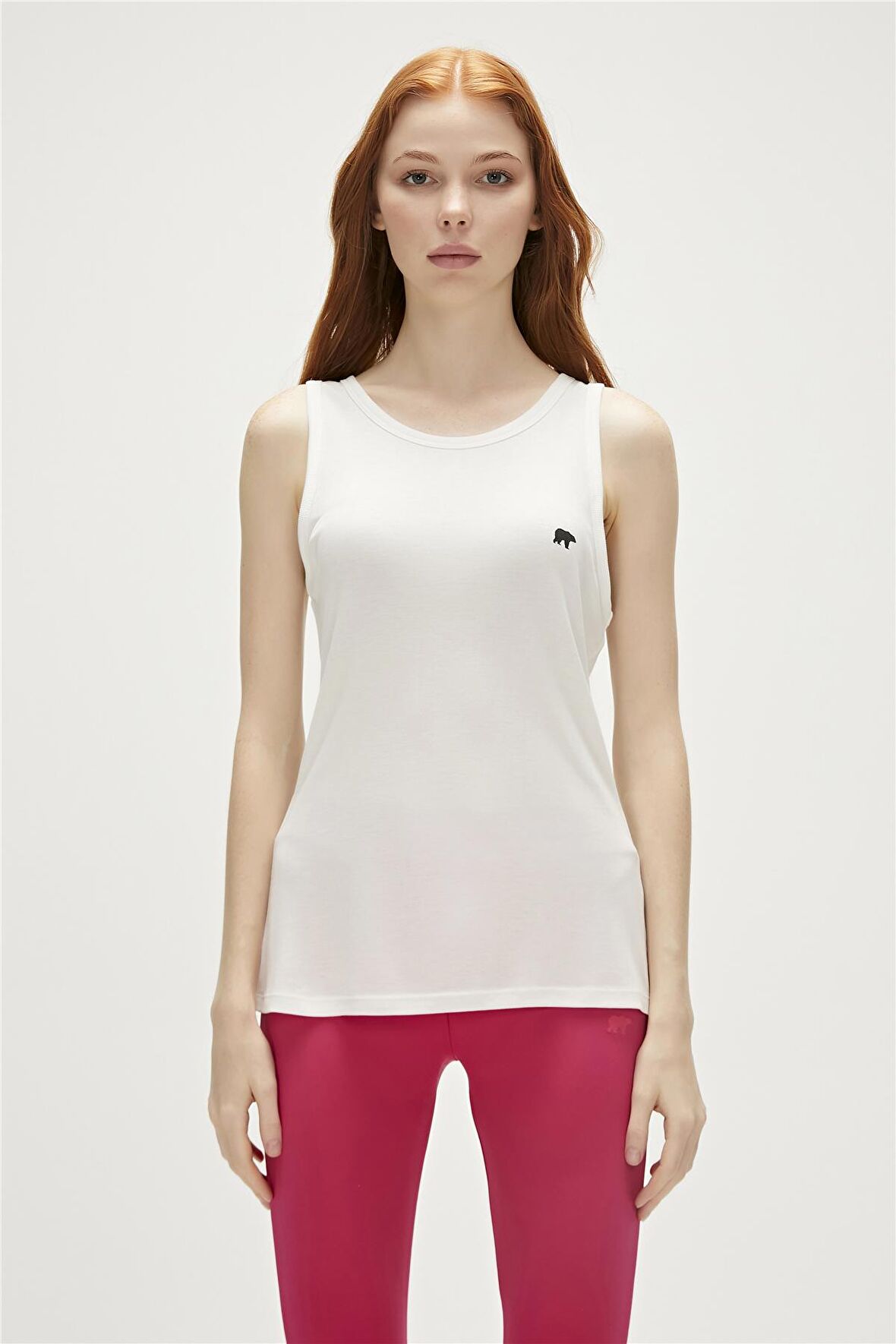 Cara Tank-Top Off-White Beyaz Kadın Atlet