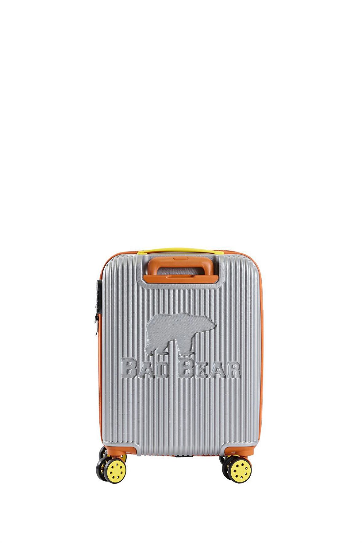 Logo Gri Kabin Boy Tekerlekli ABS Valiz 40 Lt.