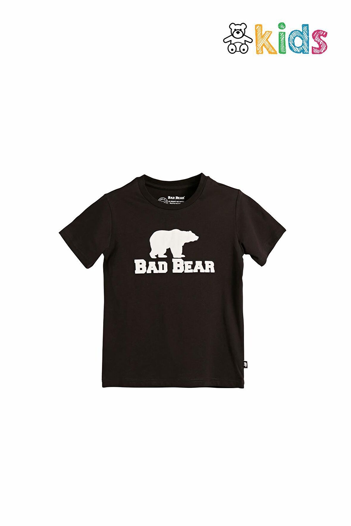 Bear Tee Kids Siyah T-Shirt Çocuk Tişört