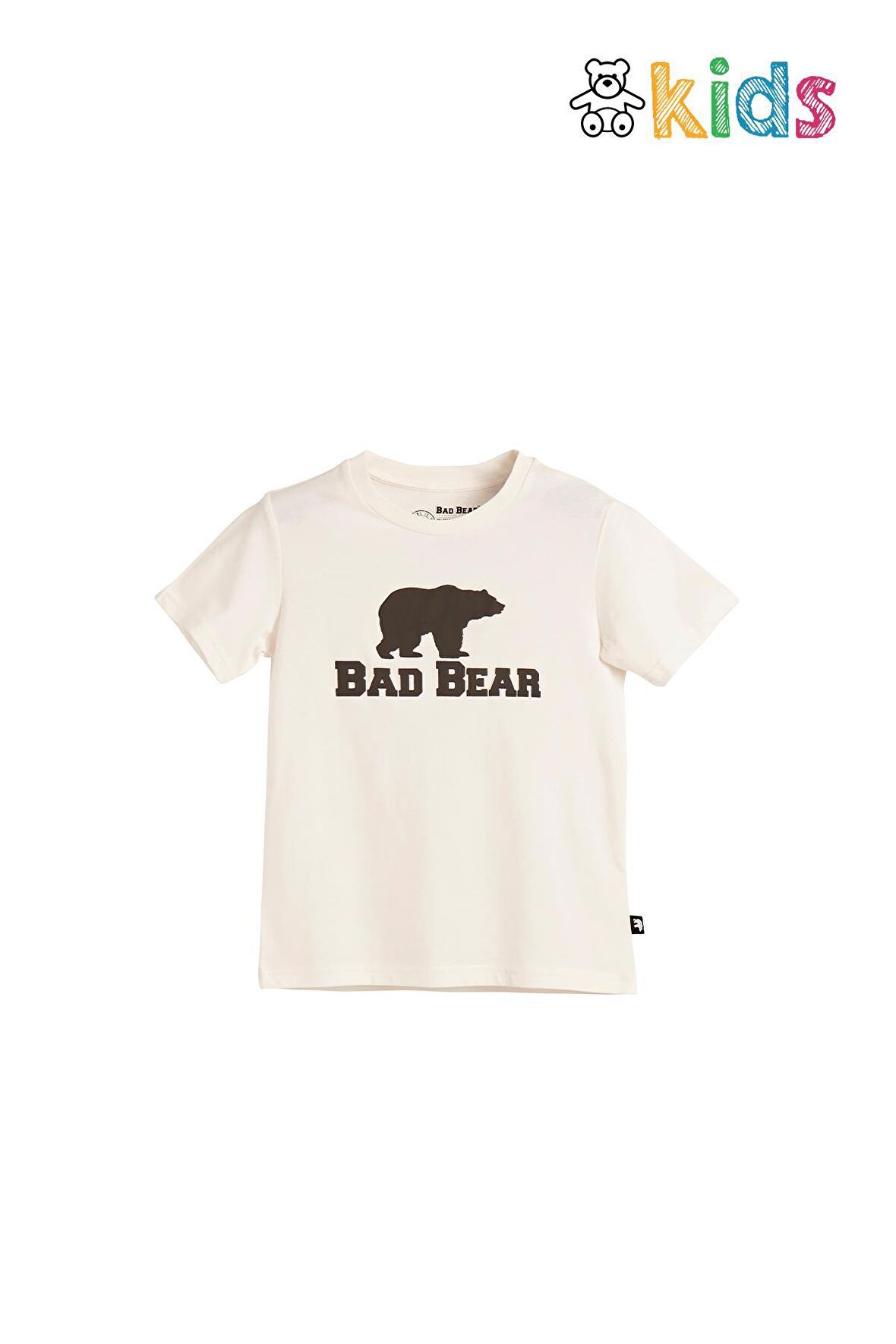 Bear Tee Kids Off-White Beyaz T-Shirt Çocuk Tişört