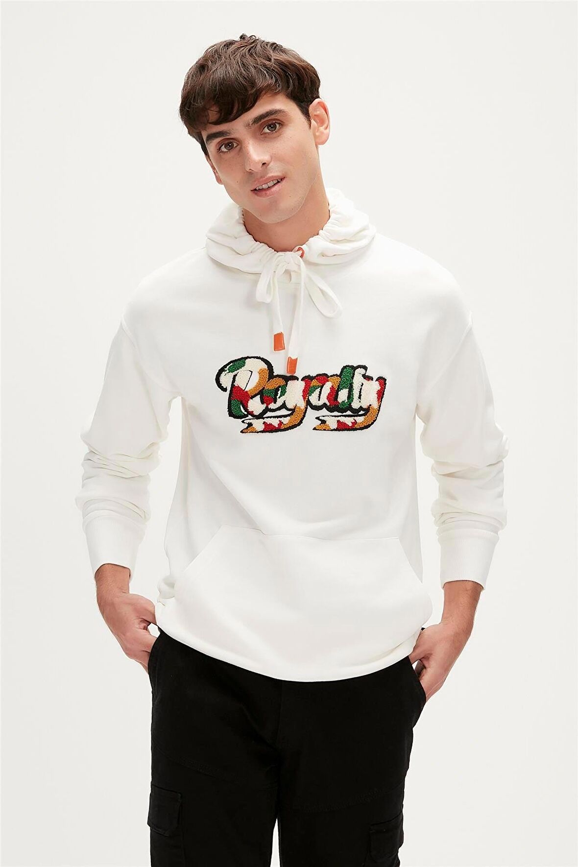 Royalty Hoodie Off-White Beyaz  Kapüşonlu Erkek Sweatshirt