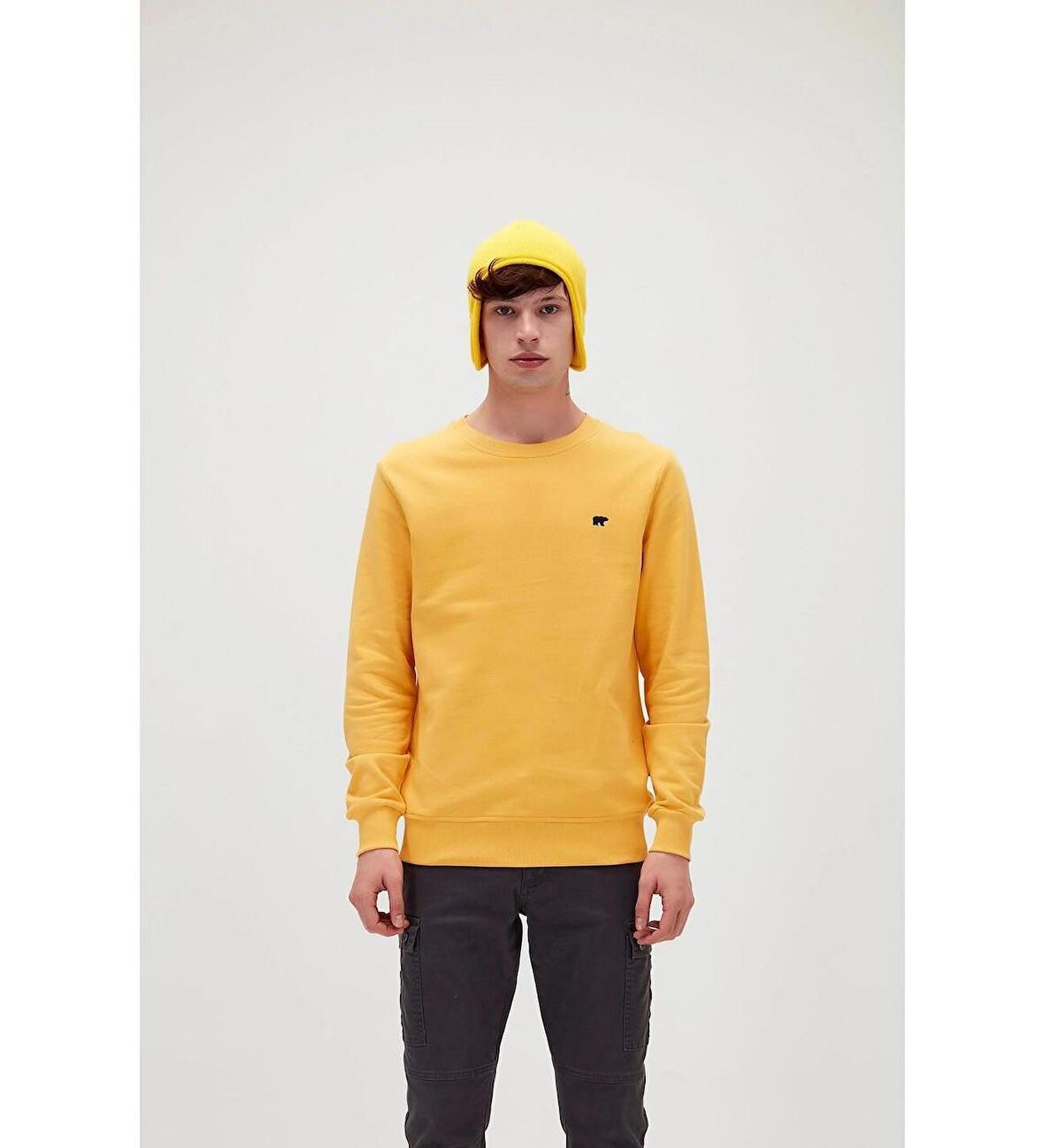 Presage Crewneck Sarı King Size Erkek Sweatshirt