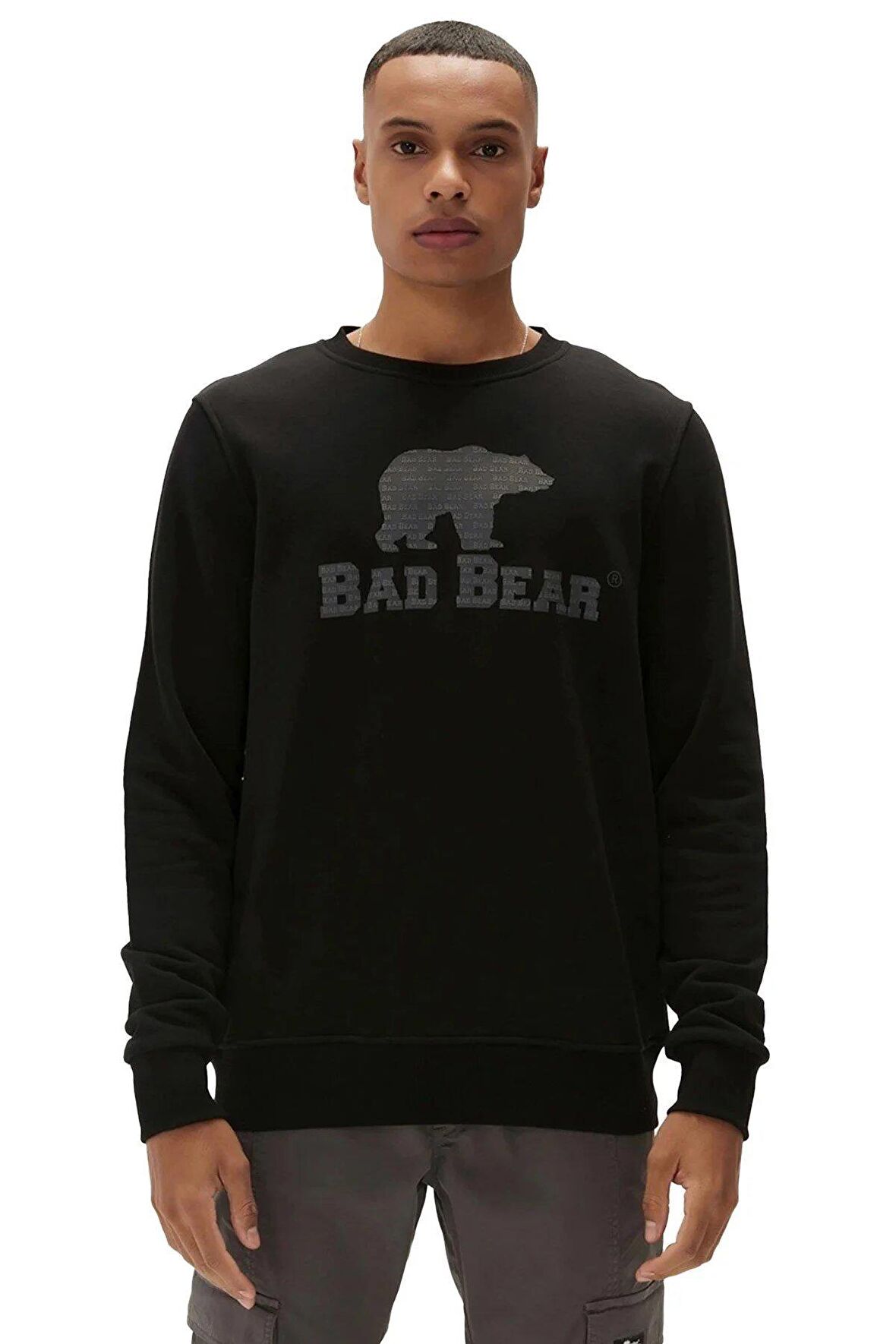 Bad Bear LOGO CREWNECK SİYAH Erkek Sweatshirt