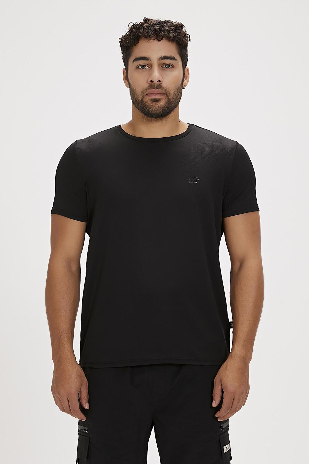 Frank Siyah Basic Erkek Tişört